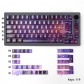 Starry Fire 104+15 Fog Transparent PC Pad Printing ai3D Keycaps Set Cherry Profile for Mechanical Keyboard
